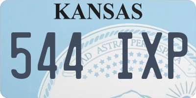 KS license plate 544IXP