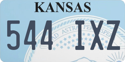 KS license plate 544IXZ