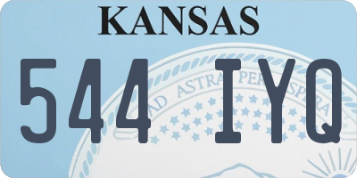 KS license plate 544IYQ