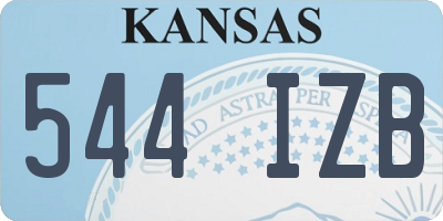 KS license plate 544IZB