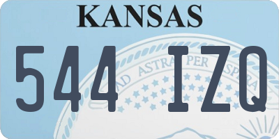 KS license plate 544IZQ