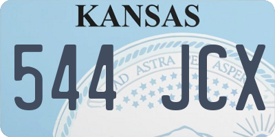 KS license plate 544JCX