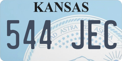 KS license plate 544JEC