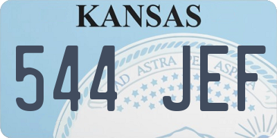 KS license plate 544JEF