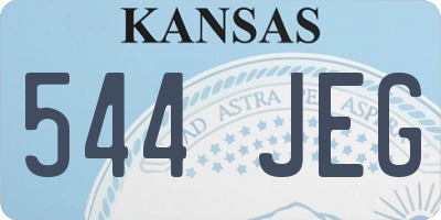 KS license plate 544JEG