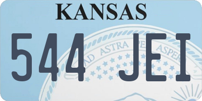 KS license plate 544JEI