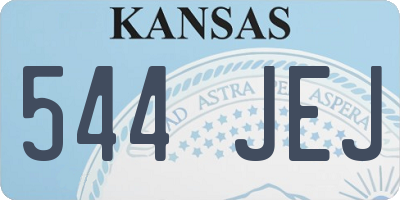 KS license plate 544JEJ