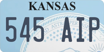 KS license plate 545AIP