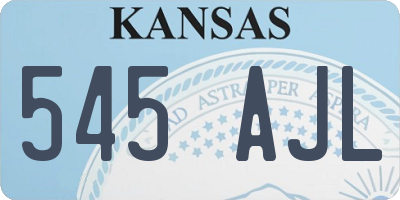 KS license plate 545AJL