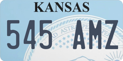 KS license plate 545AMZ