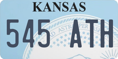 KS license plate 545ATH