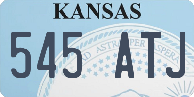 KS license plate 545ATJ