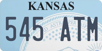 KS license plate 545ATM