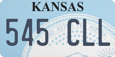 KS license plate 545CLL