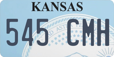 KS license plate 545CMH