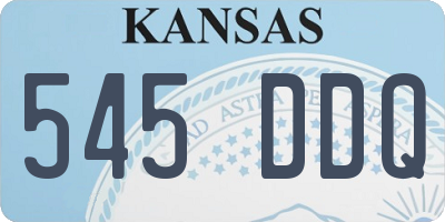KS license plate 545DDQ