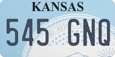 KS license plate 545GNQ