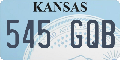 KS license plate 545GQB