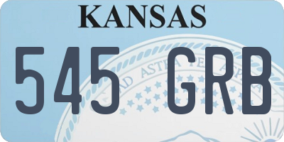 KS license plate 545GRB