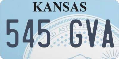 KS license plate 545GVA