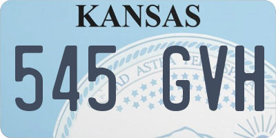 KS license plate 545GVH