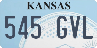 KS license plate 545GVL