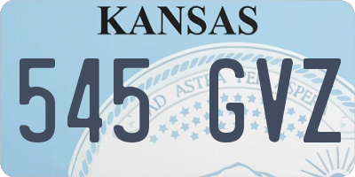 KS license plate 545GVZ