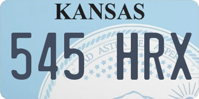 KS license plate 545HRX