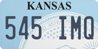 KS license plate 545IMQ