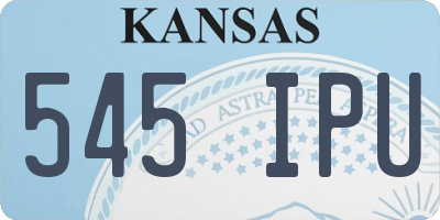KS license plate 545IPU