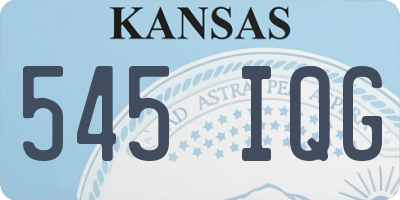 KS license plate 545IQG