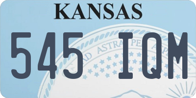 KS license plate 545IQM