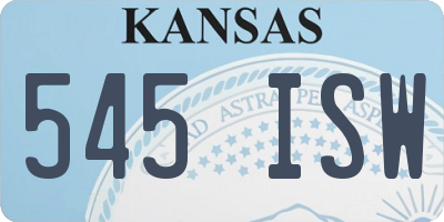 KS license plate 545ISW