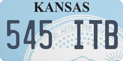 KS license plate 545ITB