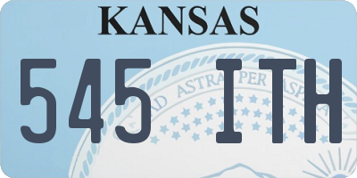 KS license plate 545ITH