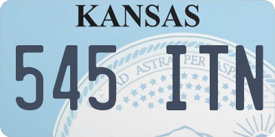 KS license plate 545ITN