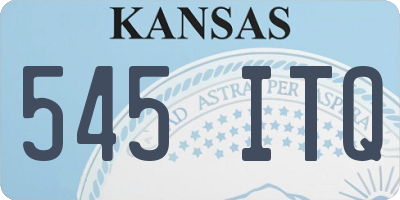 KS license plate 545ITQ