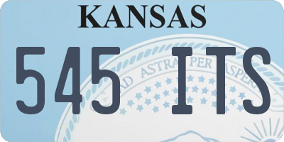 KS license plate 545ITS