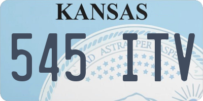 KS license plate 545ITV