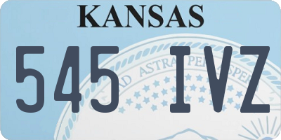 KS license plate 545IVZ