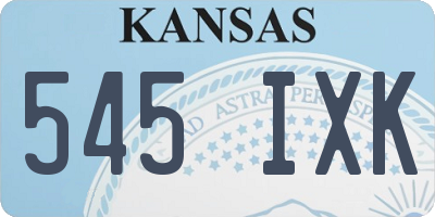 KS license plate 545IXK