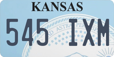 KS license plate 545IXM