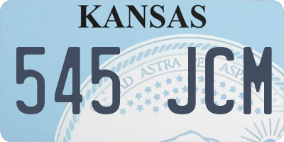 KS license plate 545JCM
