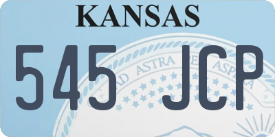 KS license plate 545JCP