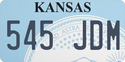 KS license plate 545JDM