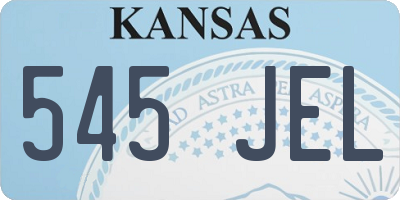 KS license plate 545JEL