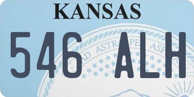 KS license plate 546ALH