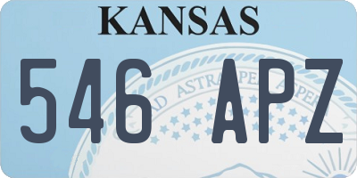 KS license plate 546APZ