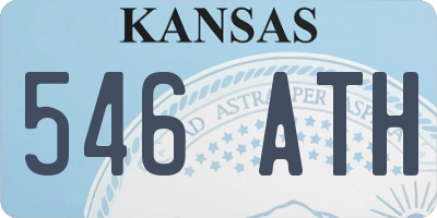 KS license plate 546ATH