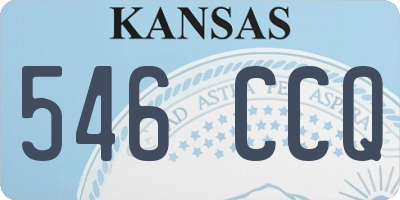 KS license plate 546CCQ